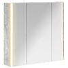 vidaXL Baderomsspeilskap Betonggr&aring; 63,5 x 15,5 x 60,5 cm