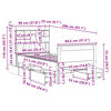 vidaXL Seng med bokhylle uten madrass 90x200 cm heltre furu