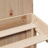 vidaXL Seng med bokhylle uten madrass 200x200 cm heltre furu