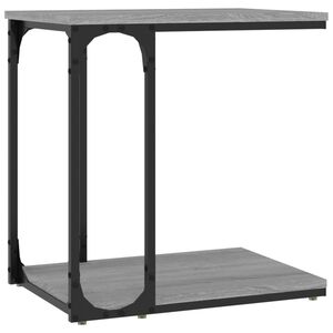 vidaXL Sidebord gr&aring; sonoma 50x35x52 cm konstruert tre
