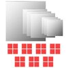 vidaXL Veggspeilsett 7 deler firkantet glass