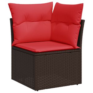 vidaXL | Hagem&oslash;belsofa | med pute Brun 62 x 62 x 69 cm polyrotting