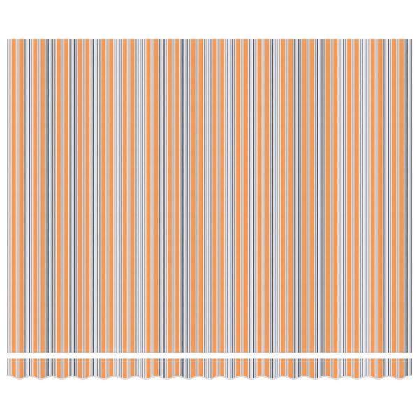 vidaXL Innvendbar Markise Bl&aring; og Oransje 400 &times; 300 cm