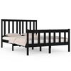 vidaXL Sengeramme svart heltre furu 140x190 cm