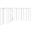 vidaXL Hundegrind sammenleggbar 2 paneler hvit 160 cm poppeltre
