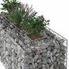 vidaXL Gabion hevet seng s&oslash;lv 140 x 60 x 55 cm Galvanisert St&aring;l