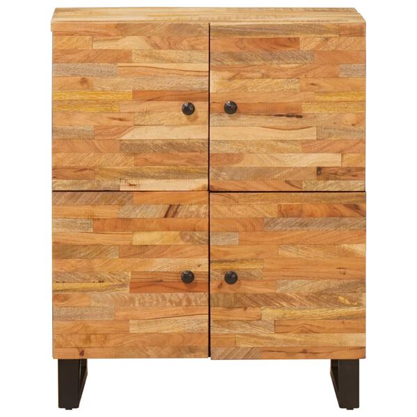 vidaXL Sideskap med lagring Brun 60 x 33 x 75 cm Massiv mango tre