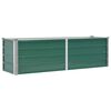 vidaXL H&oslash;ybed galvanisert st&aring;l 160x40x45 cm gr&oslash;nn