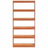 vidaXL Bokskap Vokset Brun 80 x 30 x 167,5 cm Massiv furu