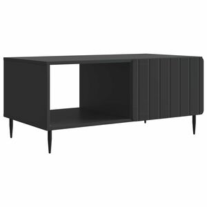 vidaXL Kaffebord Svart 90 x 50 x 40 cm Konstruert tre
