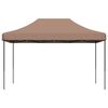 vidaXL Partytelt Brun 292 x 440 x 315 cm Oxford Stoff