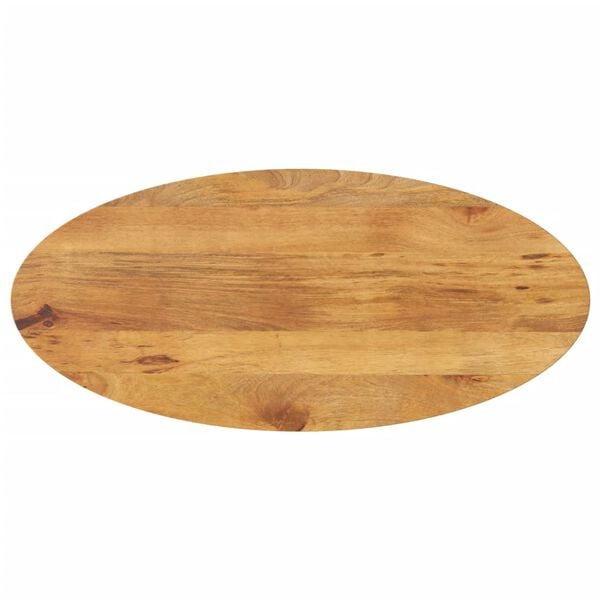 vidaXL Bordplate 140x50x3,8 cm oval heltre mango
