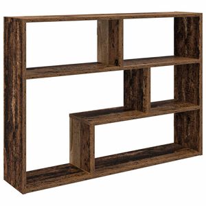 vidaXL Vegghylle Veggmontert Gammelt tre 95 x 20 x 69,5 cm
