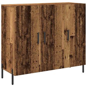 vidaXL Serviesskap Gammelt tre 90 x 34 x 80 cm Konstruert tre