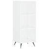 vidaXL Highboard hvit 34,5x32,5x180 cm konstruert tre