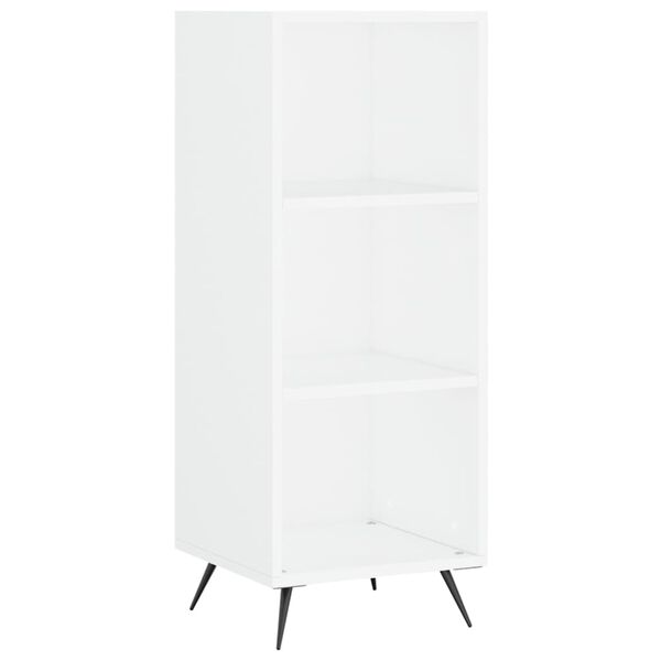 vidaXL Highboard hvit 34,5x32,5x180 cm konstruert tre
