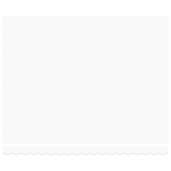 vidaXL Innvendbar Markise Hvit 400 × 300 cm Polyester