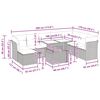 vidaXL Hagesofaer med puter 9 deler brun polyrotting akasie