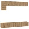 vidaXL TV-benksett 5 pcs Artisan Eik Konstruert tre