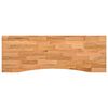 vidaXL Bordplate lysebrun 140x60x2,5 cm rektangul&aelig;r heltre eik