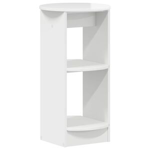 vidaXL Sideskap H&oslash;gglans Hvit Konstruert tre