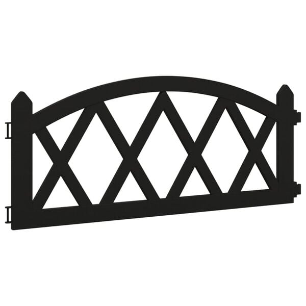 vidaXL Plenkanter 17 stk svart 10 m PP