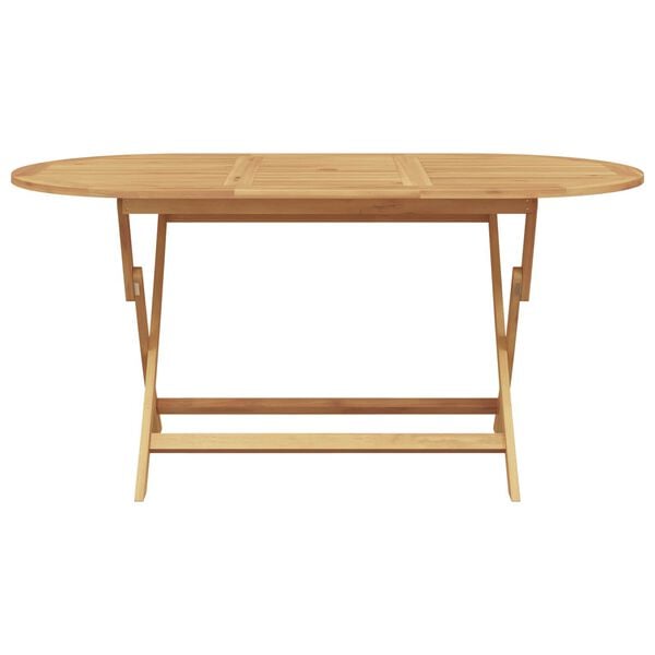 vidaXL Hage Spisegruppe 7 pcs Brun Massivt Teaktre