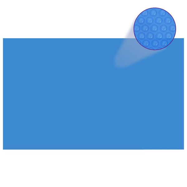 vidaXL Bassengtrekk rektangulært 260 x 160 cm PE blå