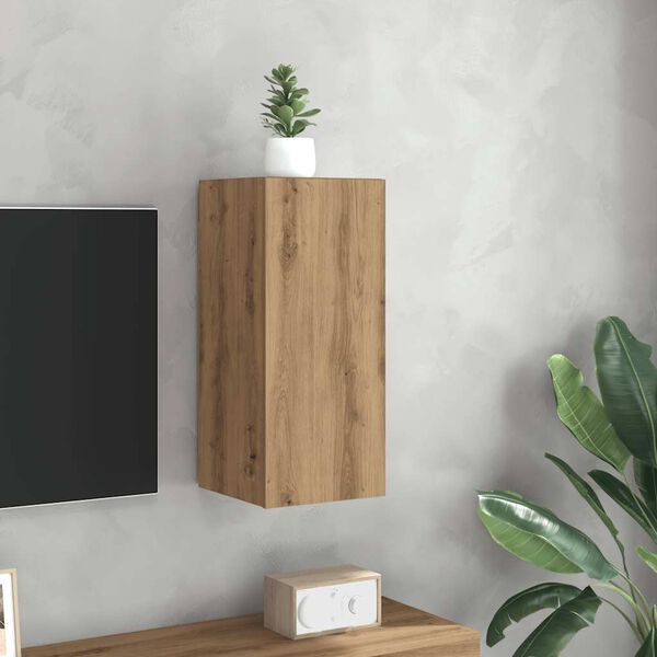 vidaXL TV-benk artisan eik 30,5x30x60 cm konstruert tre