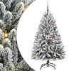 vidaXL Kunstig juletre 150 cm 150 LED-lys Varmhvit PVC og st&aring;l