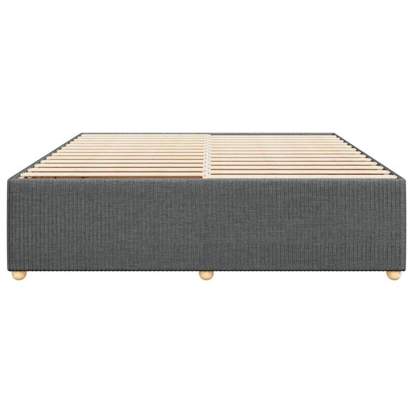 vidaXL Sengeramme uten madrass mørkegrå Super King stoff