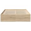 vidaXL Sengeramme sonoma eik 140x200 cm