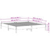 vidaXL Sengeramme med madrass hvit 200x200 cm heltre furu