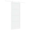 vidaXL Skyved&oslash;r 93 x 232 cm Konstruert tre Hvit