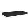 vidaXL Flytende vegghylle svart 50x23x3,8 cm MDF