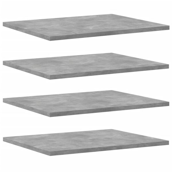 vidaXL Hylleplater 8 stk betonggr&aring; 40x50x1,5 cm konstruert tre