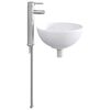 vidaXL Vaskeservant for bad Krom 32 x 32 x 13 cm Metall