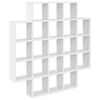 vidaXL Vegghylle Hvit 100 x 13 x 100 cm Konstruert tre