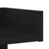 vidaXL Bokhylle Svart Eik 86 x 25,5 x 140 cm Konstruert tre