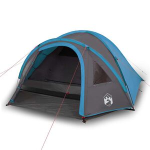 vidaXL Kuppeltelt for camping 4 personer bl&aring; vanntett