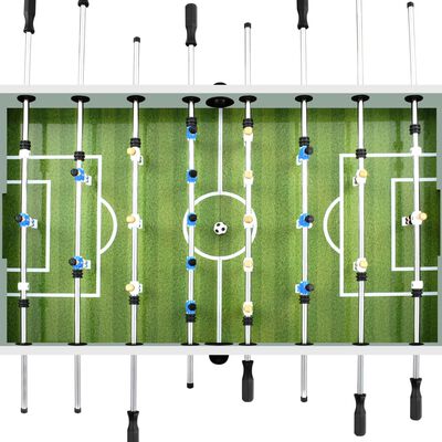 vidaXL Fotballbord stål 60 kg 140x74,5x87,5 cm hvit
