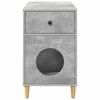 vidaXL Katt Hus Betong 72 x 42.5 x 70 cm Konstruert tre