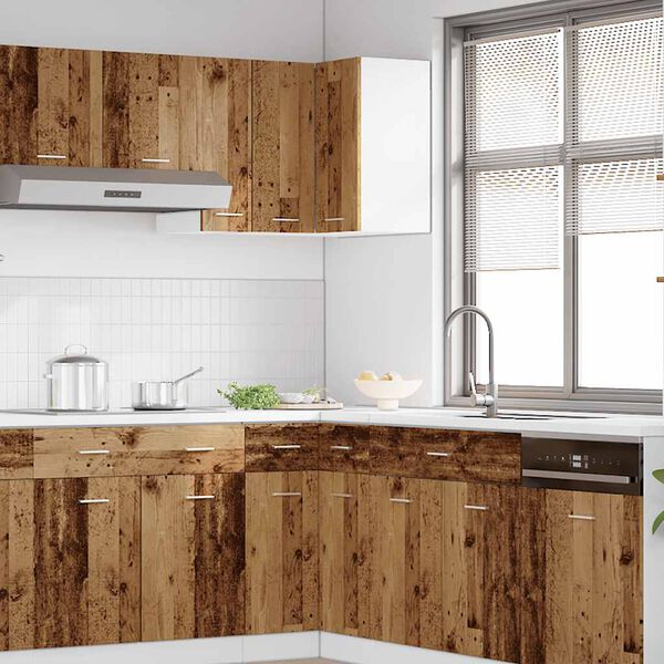 vidaXL Hengende hj&oslash;rneskap "Lyon" gammelt tre 57x57x60 cm