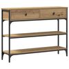 vidaXL Konsollbord Artisan Eik 100 x 25 x 75 cm Konstruert tre