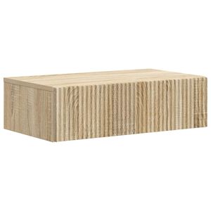 vidaXL Vegghengt Sidebord Sonoma eik 59 x 34,5 x 17 cm Konstruert tre