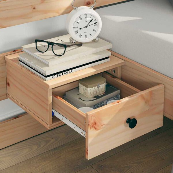 vidaXL Sengestamme med hodegjerde Brun 150 x 200 cm Massiv furu