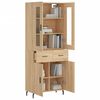 vidaXL Highboard sonoma eik 69,5x34x180 cm konstruert tre