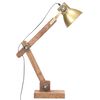 vidaXL Industriell bordlampe messing rund 58x18x90 cm E27