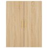 vidaXL Highboard sonoma eik 69,5x34x180 cm konstruert tre
