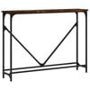vidaXL Konsollbord r&oslash;kt eik 102x22,5x75 cm konstruert tre